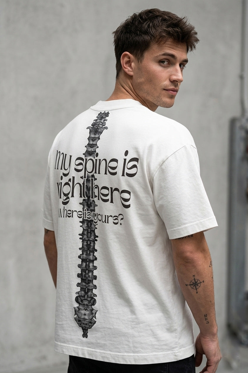 MY SPINE IS RIGHT HERE