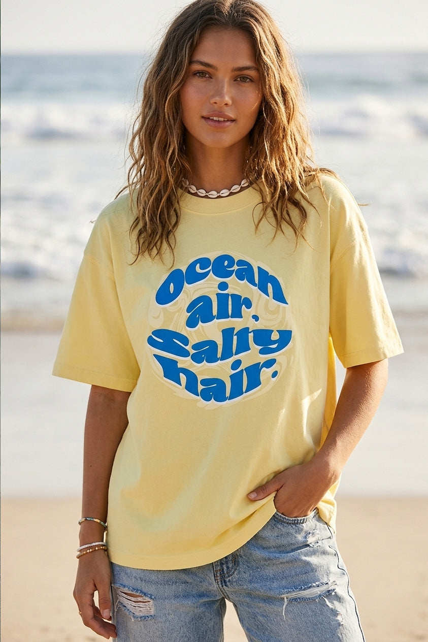 Ocean air salty hair