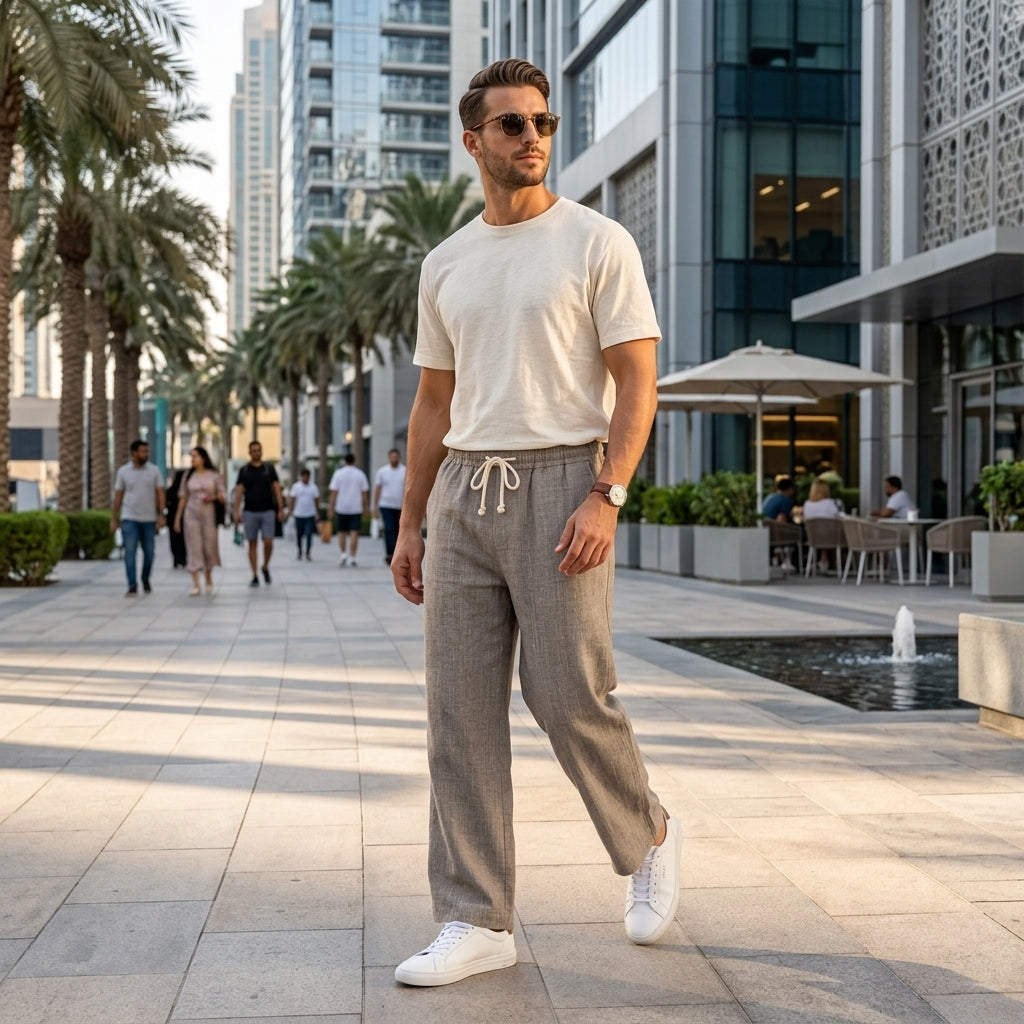 Linen Wide Leg Pants
